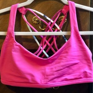 Lululemon pink sports bra size 8